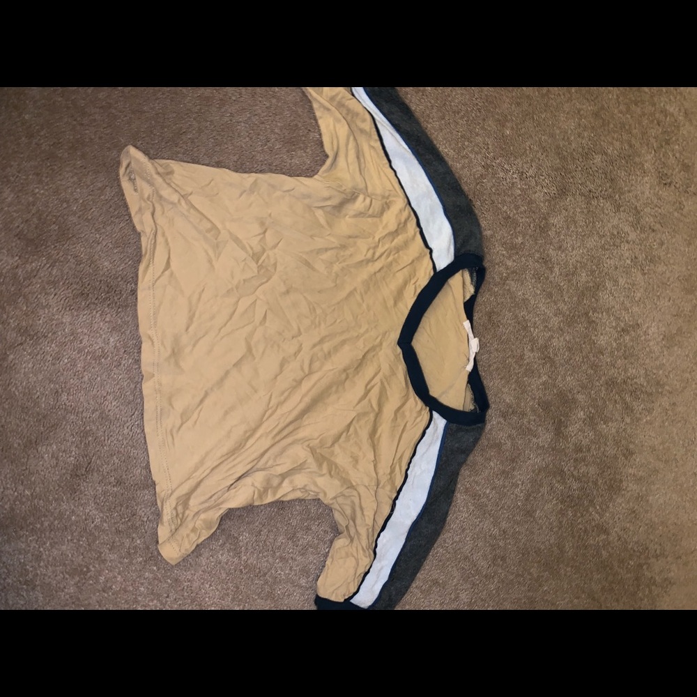 Urban outfitters cropped v-neck t-shirt